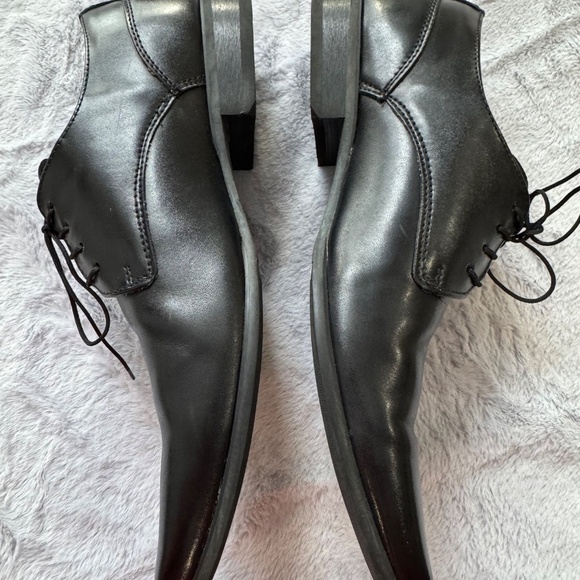 calvin klein dress shoes black Calvin Klein Lathan 34F9274-BLK Mens Black Leather Loafers & Slip Ons